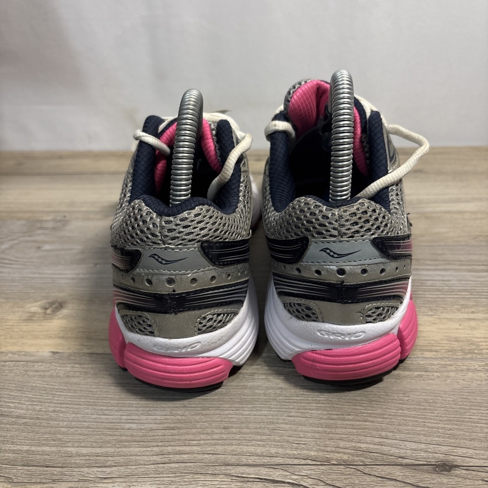 Saucony Liberate Women's 7.5 Gray Silver Pink‎ White Blue Running Shoe S15231-2 - Picture 6 of 10